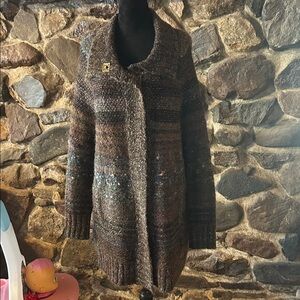 Free People Women's Brown Knit Sweater